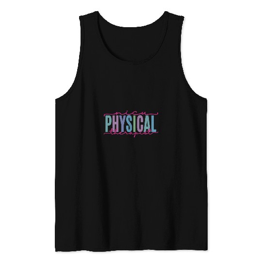 NICU Physical Therapist Neonatal ICU nurses Funny Respiratory 1 Tank Tops