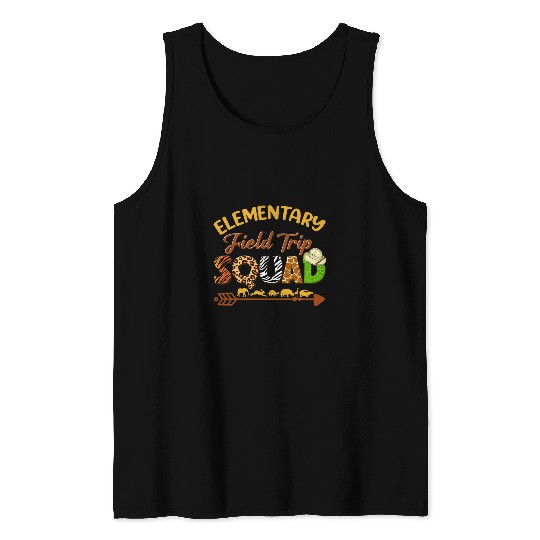 Elementary Students School Zoo Field Trip Squad Matching Tank Tops