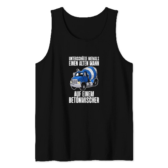 Concrete mixer construction building construction worker 18 Tank Tops