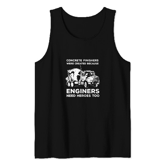 Concrete Finisher Construction Worker Laboratory Cement Tank Tops
