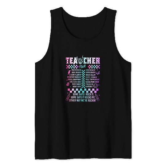 Teacher Tour Some Days I Rock It Some Days It Rooks Me Tank Tops
