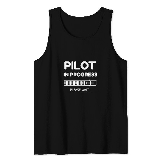 Pilot Art Men Women Airline Future Pilot Aviation Airplane 1 Tank Tops