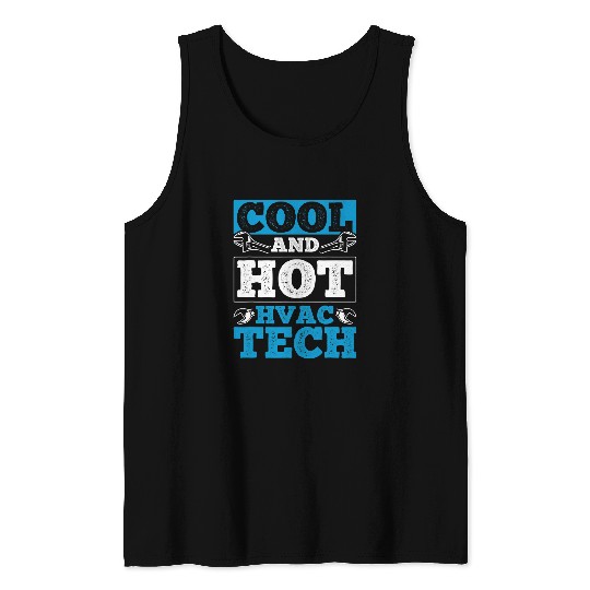 Repairman Cool Hot HVAC Tech Technician HVAC Tank Tops
