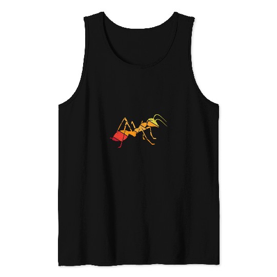 Retro vintages Insect Ant Lover entomologist Tank Tops