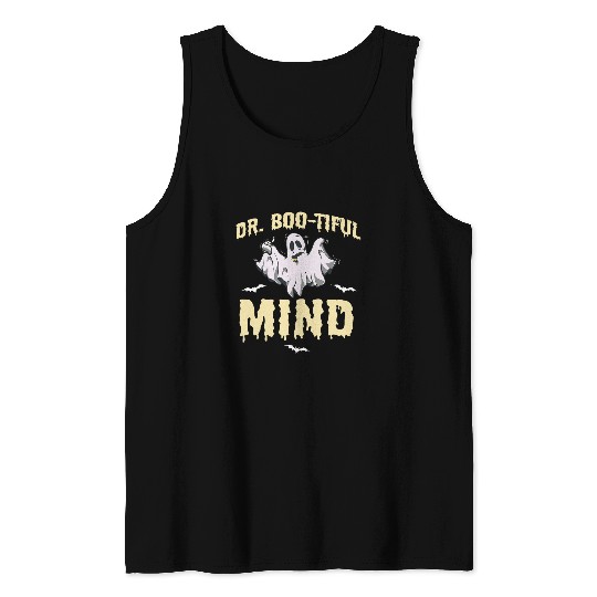 Halloween Psychiatrist Mental Health Therapist Counselors 3 Tank Tops