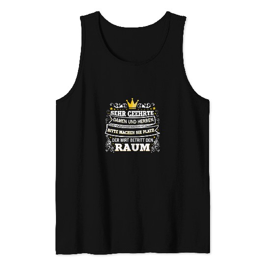 Pub owner bartender host Tank Tops