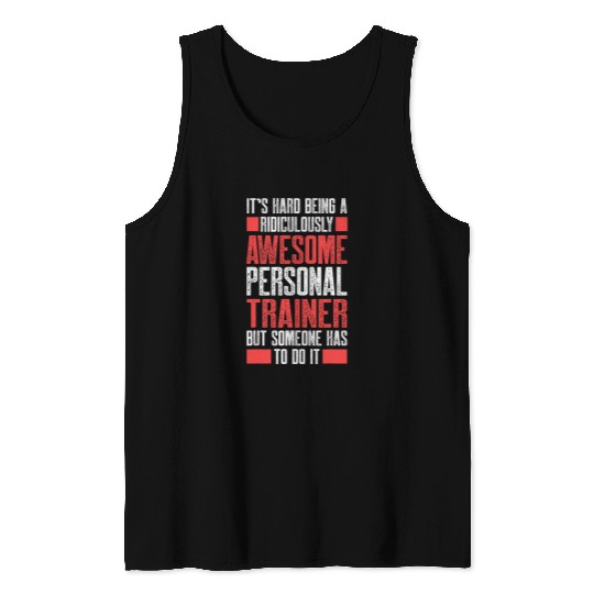 Personal Trainer Gym Coachs Ridiculously Wellness Coaching Tank Tops