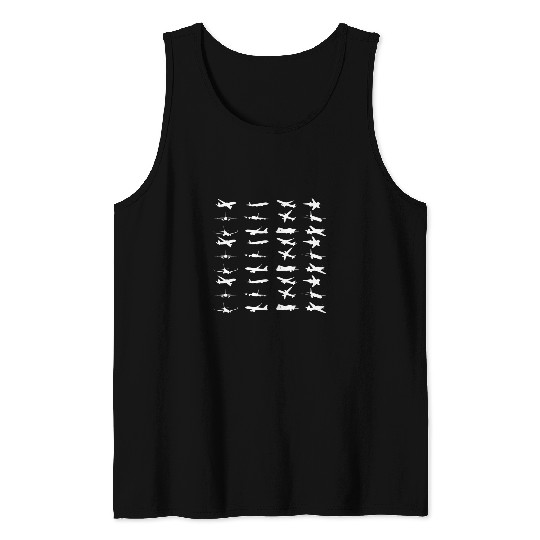 Pilot Aircraft Mechanic Kinds Of Airplane Airport Pilot Tank Tops