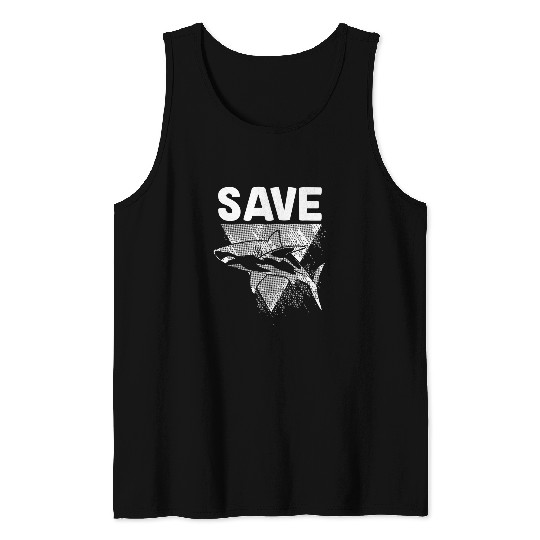 Save Sharks stop finning shark Tank Tops