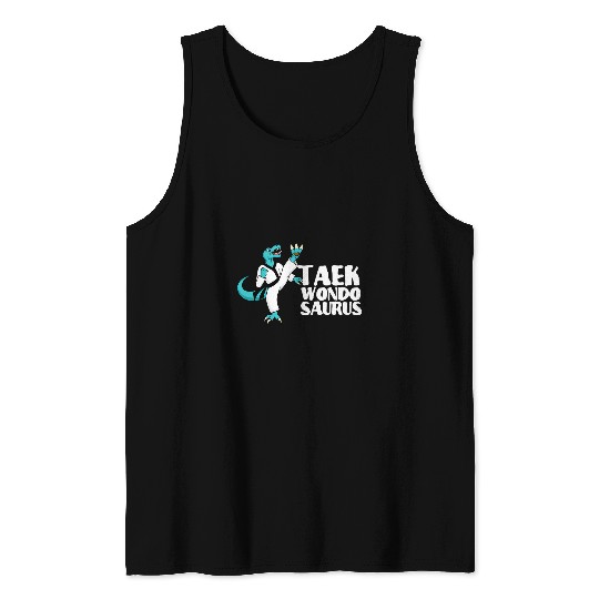 Dino Taekwondosaurus Gifts Tank Tops