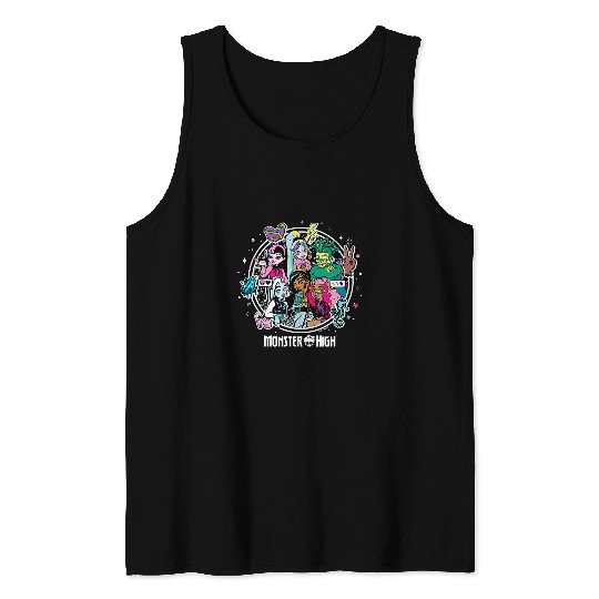 Kids Monster High MH Students Group Tank Tops