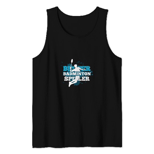 Badminton Birdies Shuttlecock Training Tank Tops