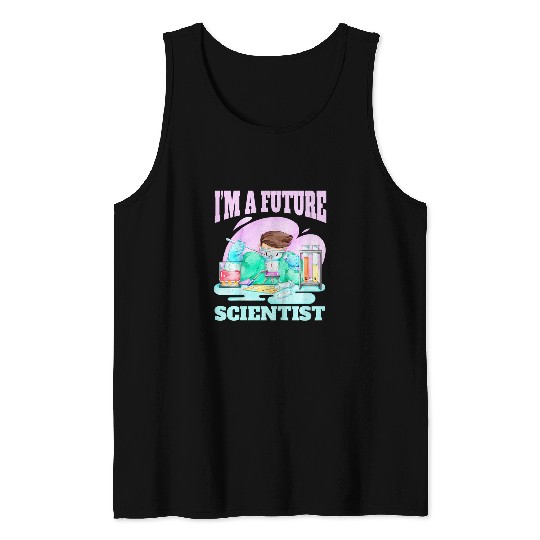 Kids Science Lover Future Scientist STEM STEAM Kid Funny Cute Tank Tops