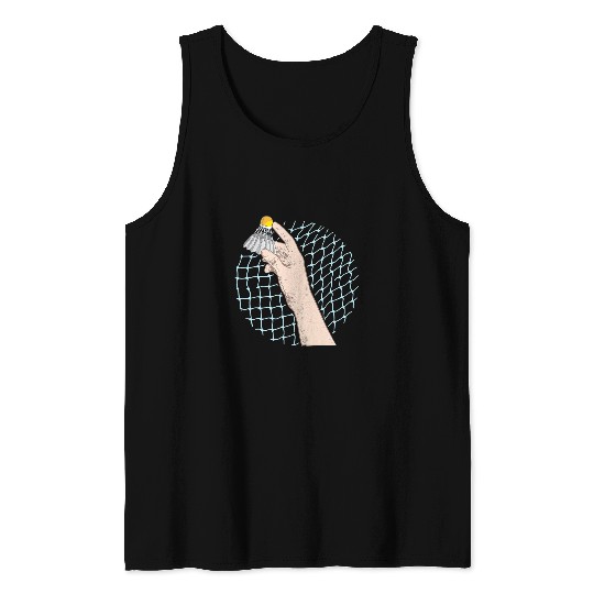 Badminton Bird Racket Sports Funny Badminton Players Tank Tops