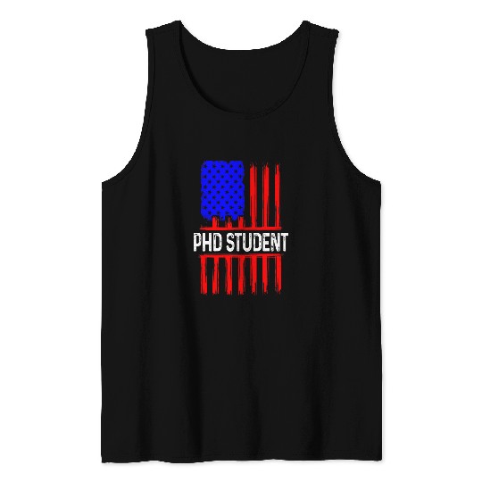 PhD Student Dissertation Doctorate Graduation 45 Tank Tops