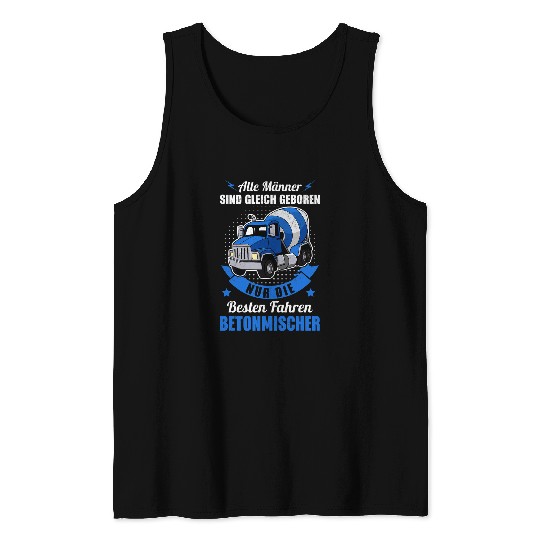 Concrete mixer construction building construction worker 9 Tank Tops