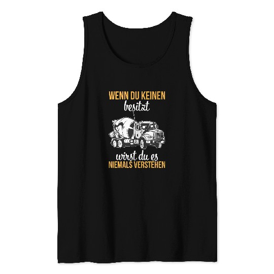 Concrete worker funny saying 8 Tank Tops
