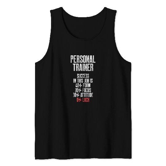 Personal Trainer Gym Coachs Success Wellness Coaching Tank Tops