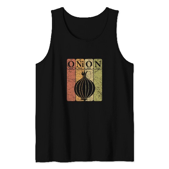 Onion Periodic Table Elements Vegetables Farmer Retro 23 Tank Tops