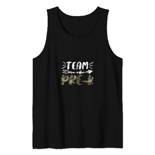 Funny Team Prek Camo Teacher Student Back To School Tank Tops