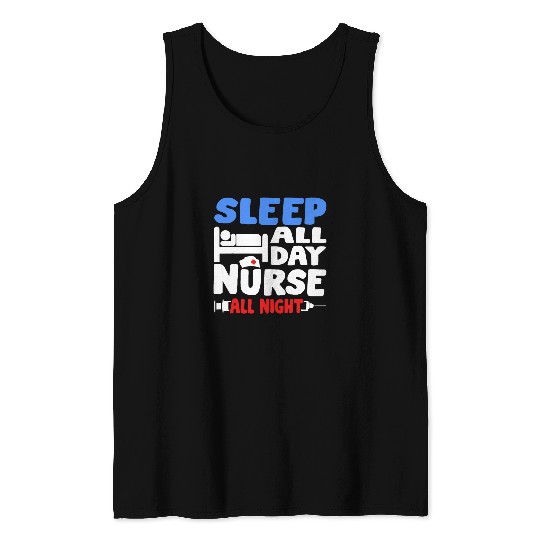 Funny Night Shift Today Is Yesterday Nightshift Tank Tops