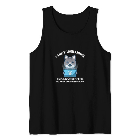 I Are Programmer Cat Engineer Full Stack Software Developer Tank Tops
