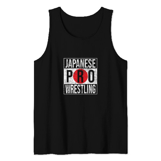 Japanese Pro Wrestling Fan Gift Japan Tank Tops