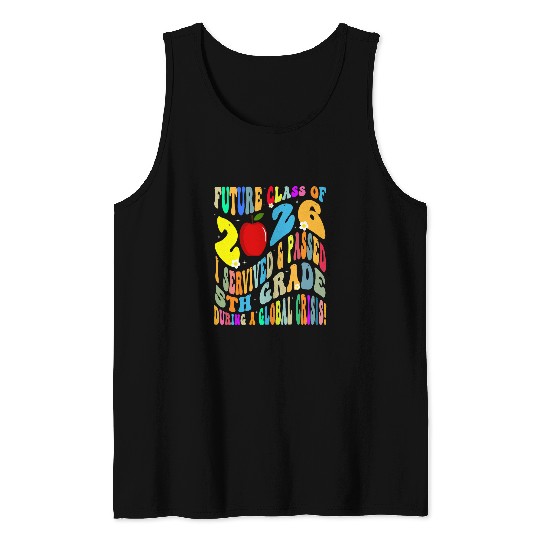 Future Class Of 2026 5th Grade Funny Student Graduation Tank Tops