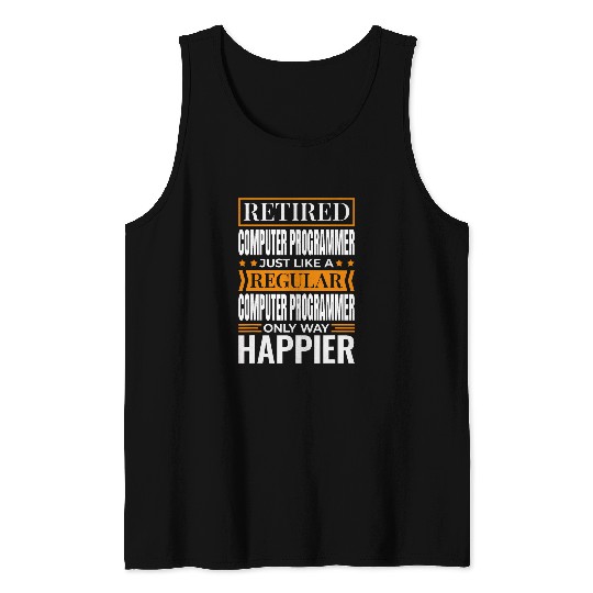 Retired Computer Programmer for Retiree Computer Engineer Tank Tops