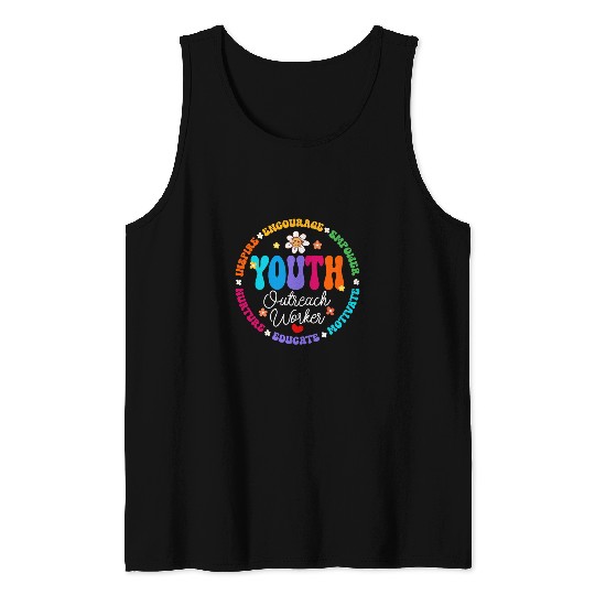 Groovy Youth Outreach Worker Counselor Appreciation 1 Tank Tops