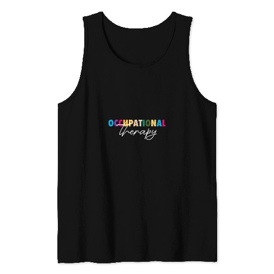Retro Occupational Therapy OT Therapist Tank Tops