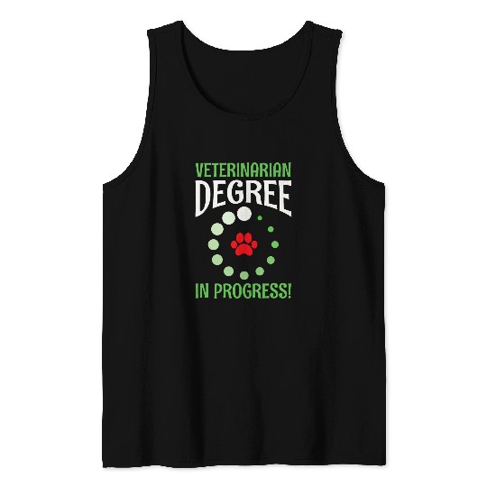 Future Veterinarian Doctor Animals Lover Veterinarians Cute 2 Tank Tops