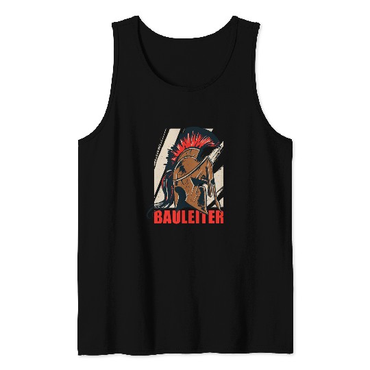 Construction Worker Construction Site Helmet for Construction Managers Tank Tops