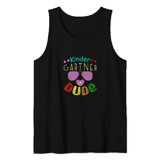 Kindergarten Dude Back to school Student Teacher Boys Girls Tank Tops