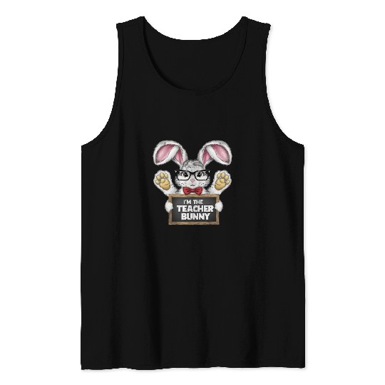 Happy Teacher Good For Lover Easter Day For Kids Men Women Tank Tops