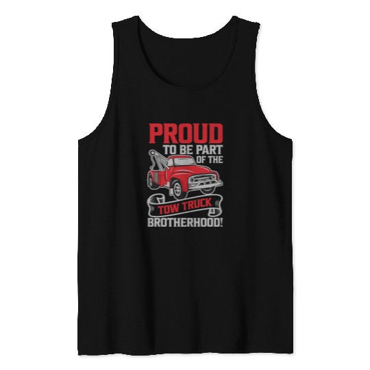 Tow Hook Chain Tow Truck Operator Tow Trucking Trucking Work 1 Tank Tops