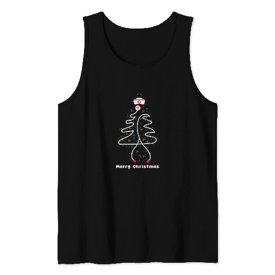 Merry Christmas Nursing Worker Hospital nurses Tank Tops
