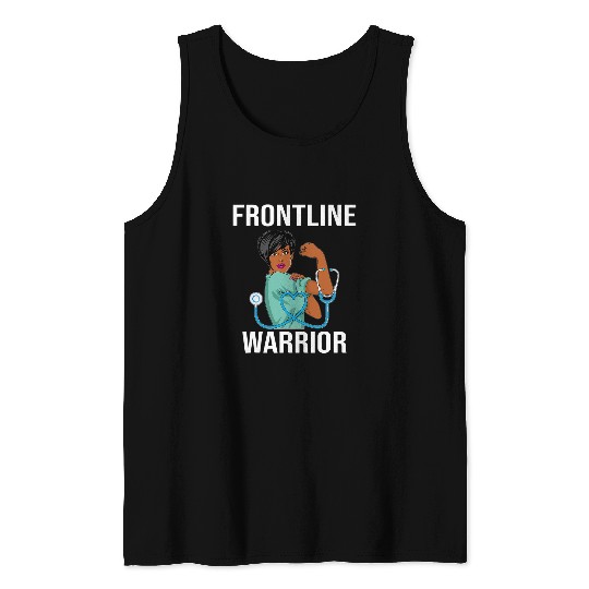 nurses Frontline Warrior Proud CNA healthcares Worker 2 Tank Tops