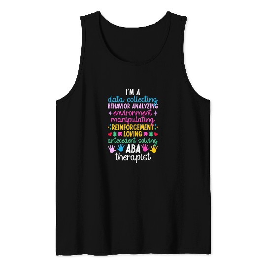 ABA Therapist Definition Applied Behavior Analysis Tank Tops