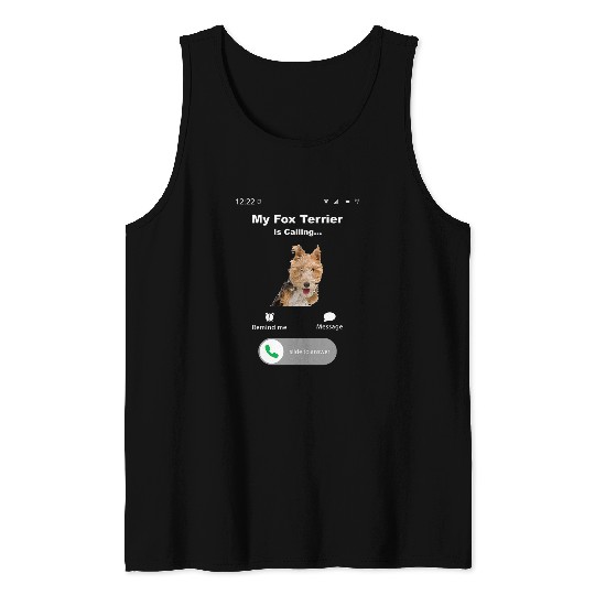 My Fox Terrier is Calling 2 Tank Tops
