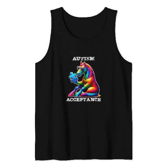 Autism Awareness Acceptance Special Education Teacher Gifts 3 Tank Tops