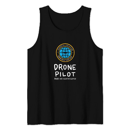 Certified Drone Pilot Tank Tops