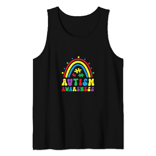 Autism Awareness Acceptance Special Education Teacher Tank Tops