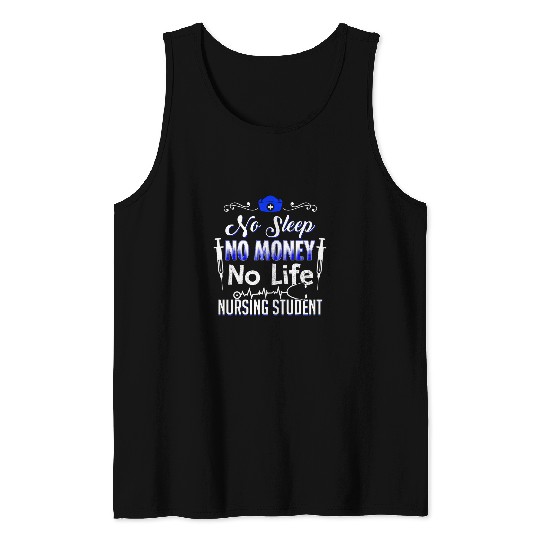 Funny Nursing Student Future RN LPN nurses Tank Tops