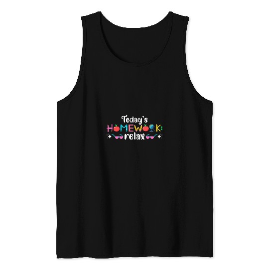 Todays homeswork Retired Teacher Retired School Teacher Tank Tops