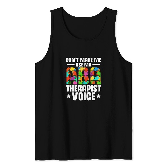 ABA Therapy Behavioral Science Analysis ABA Therapist Tank Tops