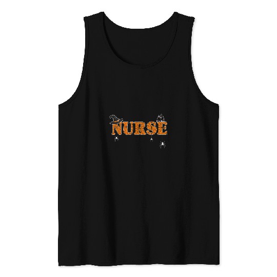 Halloween nurses Nursing Cute Health Worker Halloween Pattern 8 Tank Tops