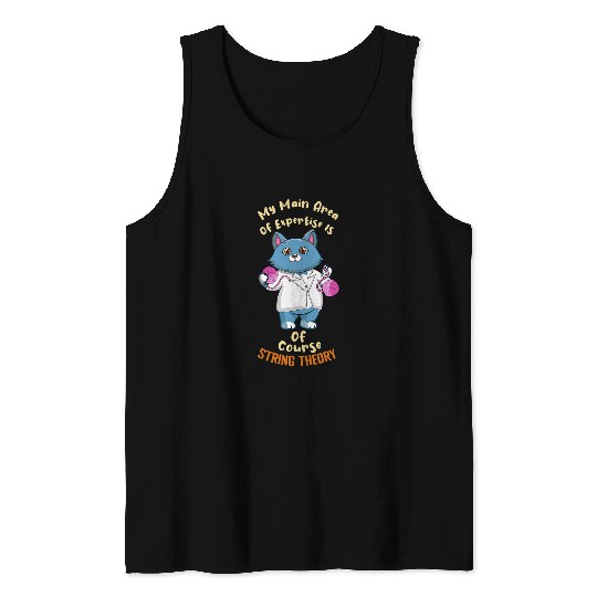 Cat Owner Yarn Lover Future Physicist Physics Student Tank Tops