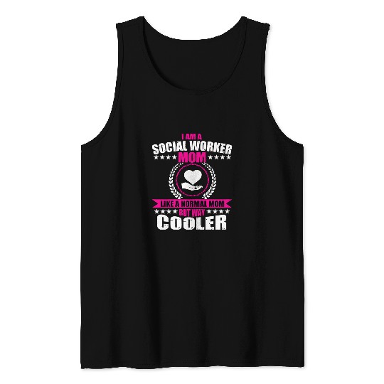 Funny Social Worker Mom Apparel School Counselor For Women Tank Tops