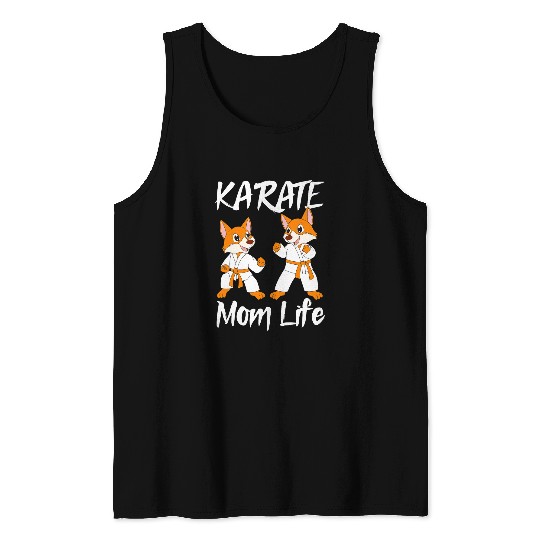 Japanese Martial Arts Karate Mom Life Tank Tops